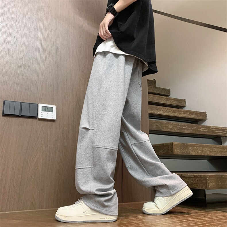 2025春夏款港风宽松设计感休闲百搭直筒卫裤休闲裤K24112-P40,男装休闲裤,星座717