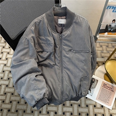 美式高街飞行员夹克棉服外套男冬季潮牌工装棒球上衣MF285-P103，男装夹克，星座412-3