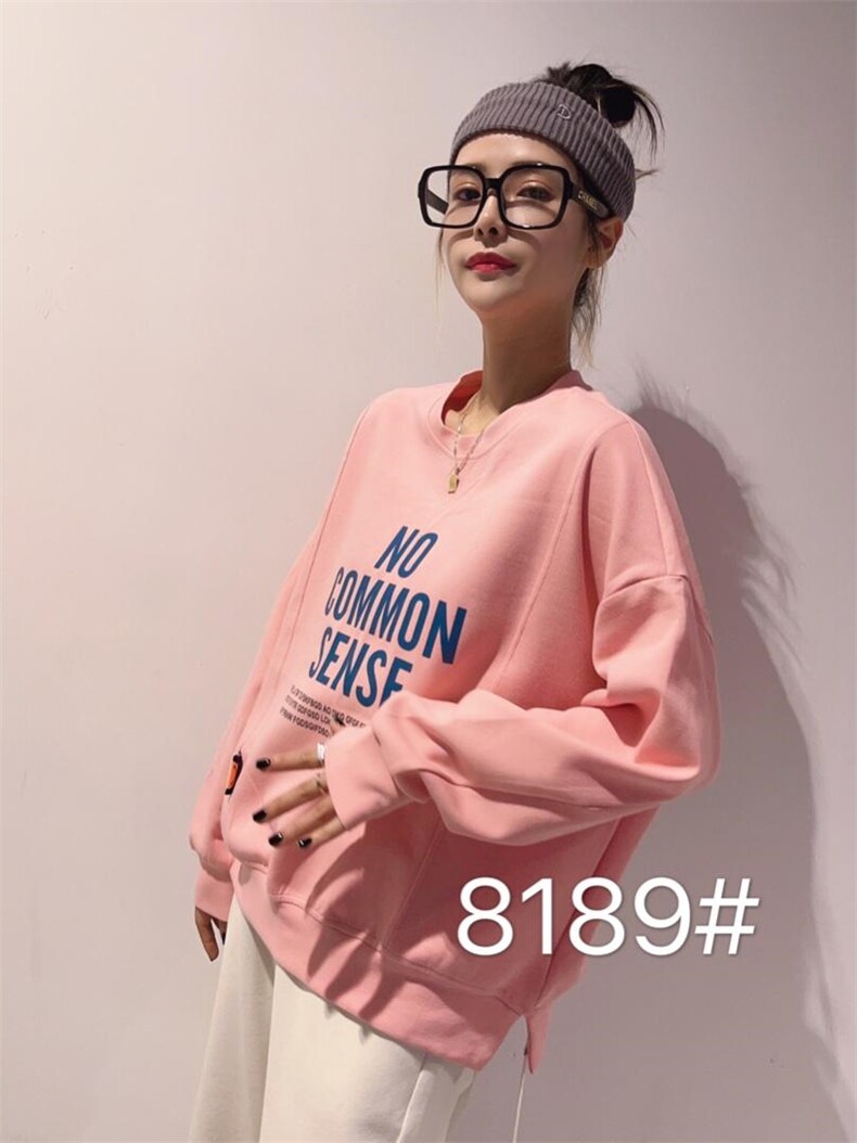 2022新款春款彩色字母卫衣，女装卫衣/绒衫，柏旺阁