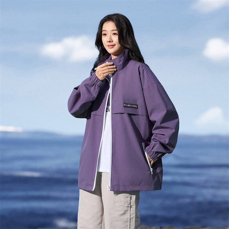 秋季宽松夹克男立领上衣外套DSA157B-JK7862-P58图片