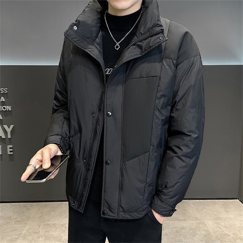 标50店主风高品质白鸭绒休闲立领羽绒服外套男YR2358-P200,男装羽绒服,电商A413