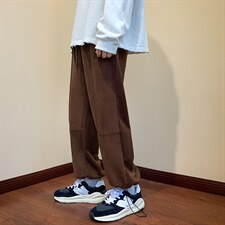 22秋新款麂皮休闲宽松oversize港风束脚休闲裤B266-X828-P60，男装休闲裤，星座B257-1