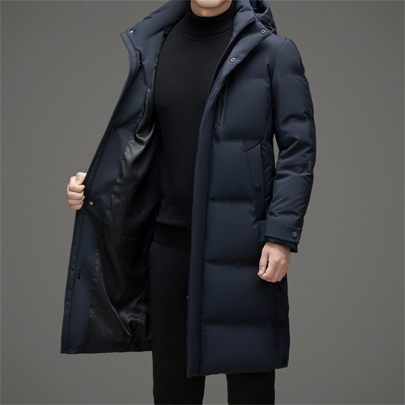 L2720中长款男士羽绒服鸭绒90绒子含量大货足主推数据好,男装羽绒服,钱塘207-2