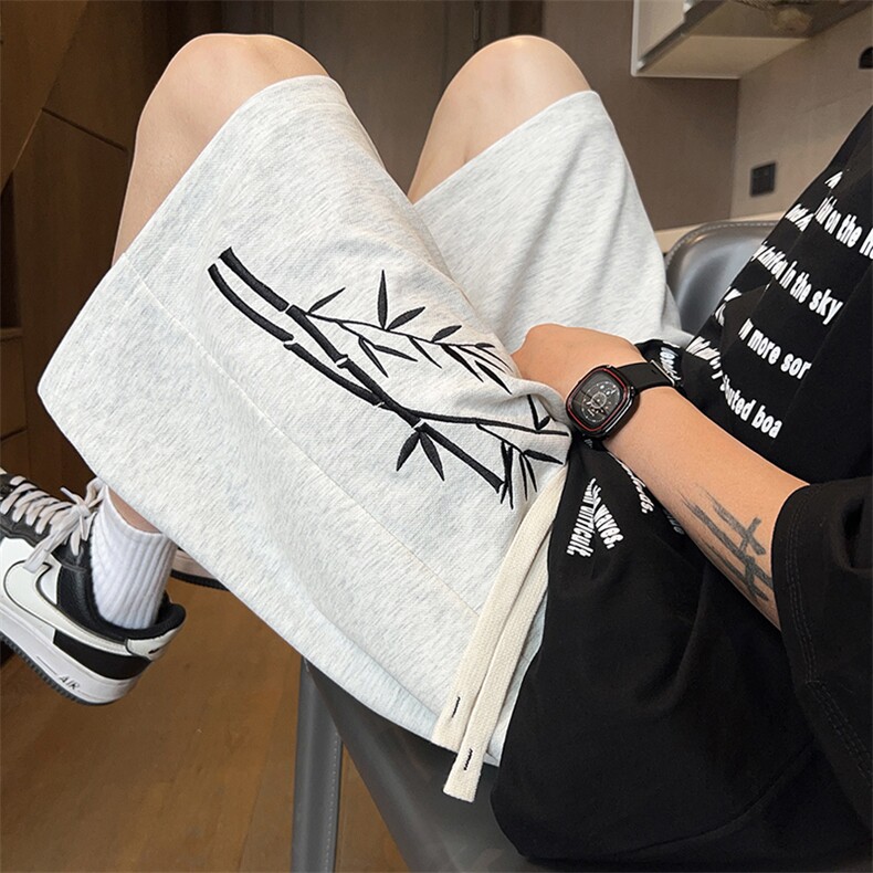 刺绣主推中性风潮牌短裤男学生宽松416B-1-DK863-特P28限48,男装牛仔裤,星座416B-1