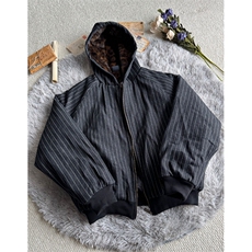 竖条豹纹内里拼接撞色连帽棉服男女冬季座山雕外套M5039，男装棉衣，星座1116A（原606A-3）