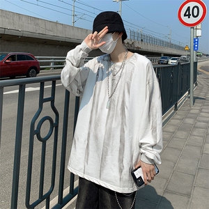 扎染港风hiphop炸街上衣ins潮长袖t恤百搭高街chic卫衣 W1540-P27图片