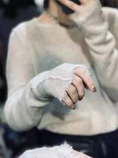 秋季精纺薄款微透羊毛针织衫女宽松外穿流苏边时尚套头毛衣打底衫，女装针织衫/毛衣，洁纯羊绒