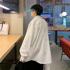 衬衫男长袖港风潮流2025个性春季ins上衣宽松外套CY560-P38，男装衬衫，星座412-3