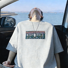 2026美式重磅冰感民族风短袖T桖春夏DX2611特P28控59，男装T恤，电商B208