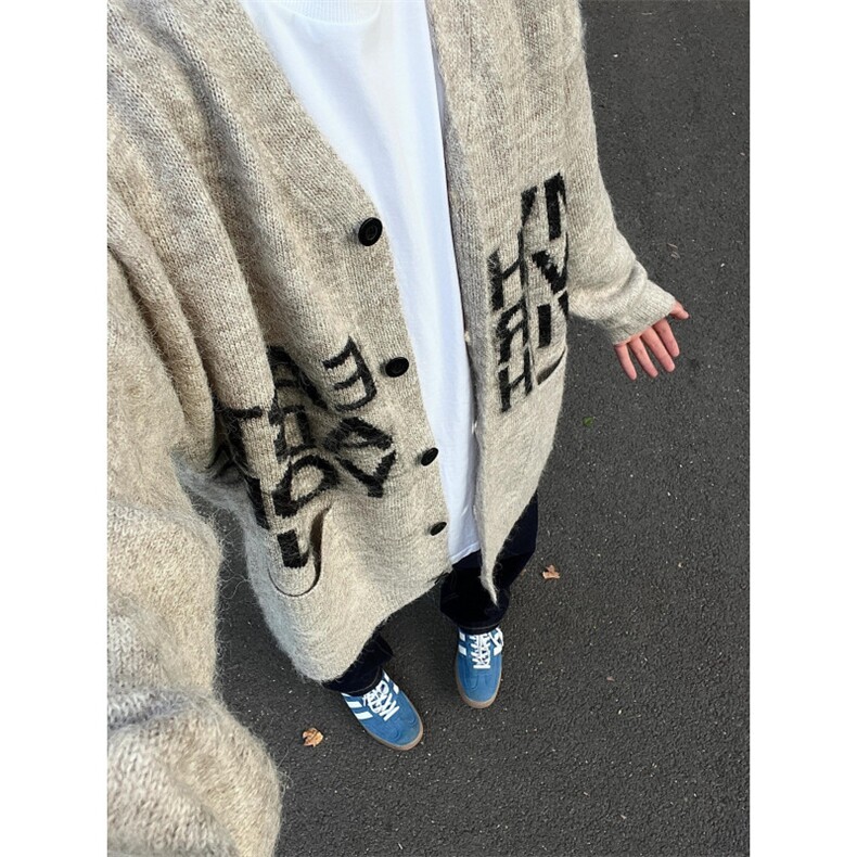 【有货】秋冬高级感慵懒风开衫毛衣男美式针织外套MY452CC-特P58,男装针织衫/毛衣,星座1007（原301D）