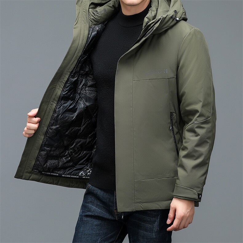 NN8223钱塘2020-3商务休闲连帽简约冬季厚款中年男士羽绒服P185,男装羽绒服,钱塘207-3