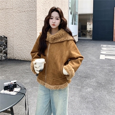 【新品有货】软糯拼接皮毛一体2C213-919-P210-K318，女装短外套，2C213