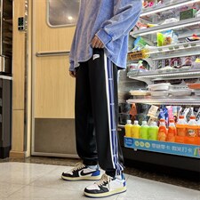 高街裤子男春季条纹休闲裤K8004P32，男装休闲裤，星座1116-2