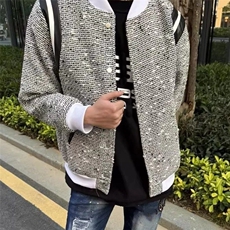 拼接棒球服外套男女情侣美式复古撞色小香风夹克上衣JM800，男装夹克，星座1116A（原606A-3）