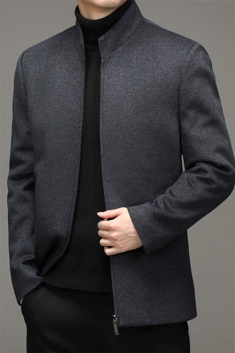 BW6675钱塘2020-2冬季厚款商务休闲立领中年男士夹克外套P415,男装夹克,钱塘207-2
