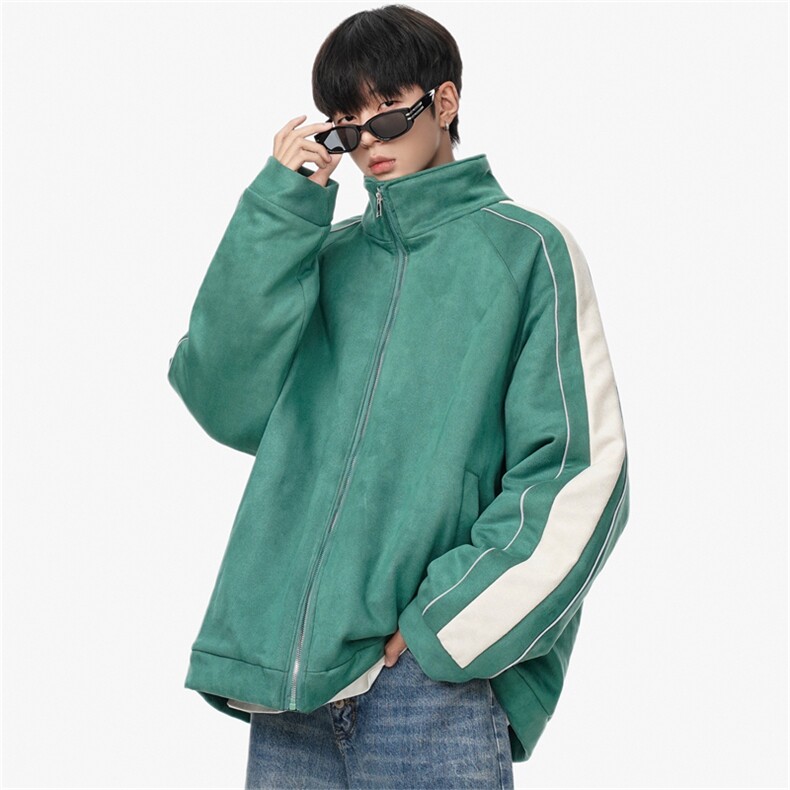 1506/MY68/P80麂皮绒棉衣棒球服夹克美式宽松夹二棉外套男棉服,男装棉衣,星座1506