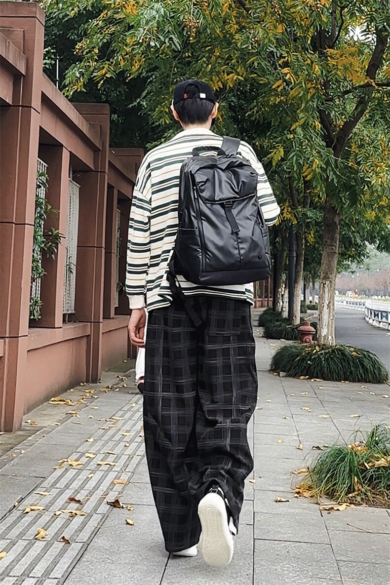 加绒卫裤肌理感格纹休闲裤男2025搭配卫衣毛衣日系裤子1030/P55,男装休闲裤,星座1412-2