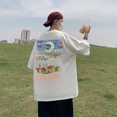 印花棉T280克直播供货220克重磅精品棉XZ301B-JB5107-P28，男装T恤，星座301B