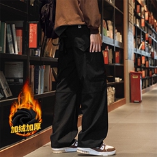 美式工装裤男士冬季加绒户外百搭运动休闲长裤Z9810-P50/加绒P55，男装工装外套，星座509