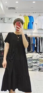 【现货】新款夏季韩版气质针织冰丝连衣裙图片