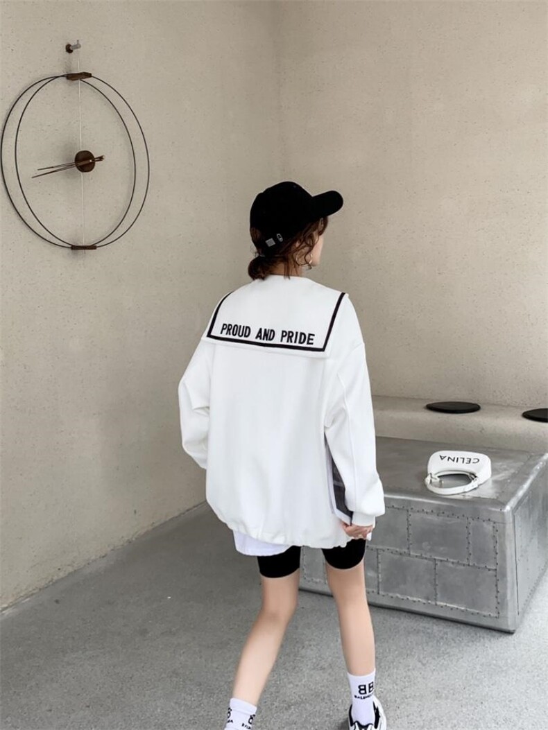 现货春季新款海军领卫衣，女装卫衣/绒衫，卡提莱蒂