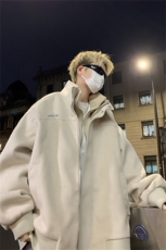 假两件毛呢外套男春秋季2026新款潮牌小众设计感美式立领夹克，男装夹克，星座505-2（原电商A260-1)
