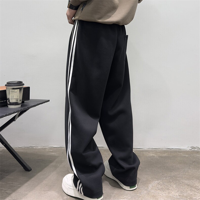 春秋男士休闲裤高品质宽松直筒阔腿裤百搭灰色卫裤506P85,男装休闲裤,电商B332-1