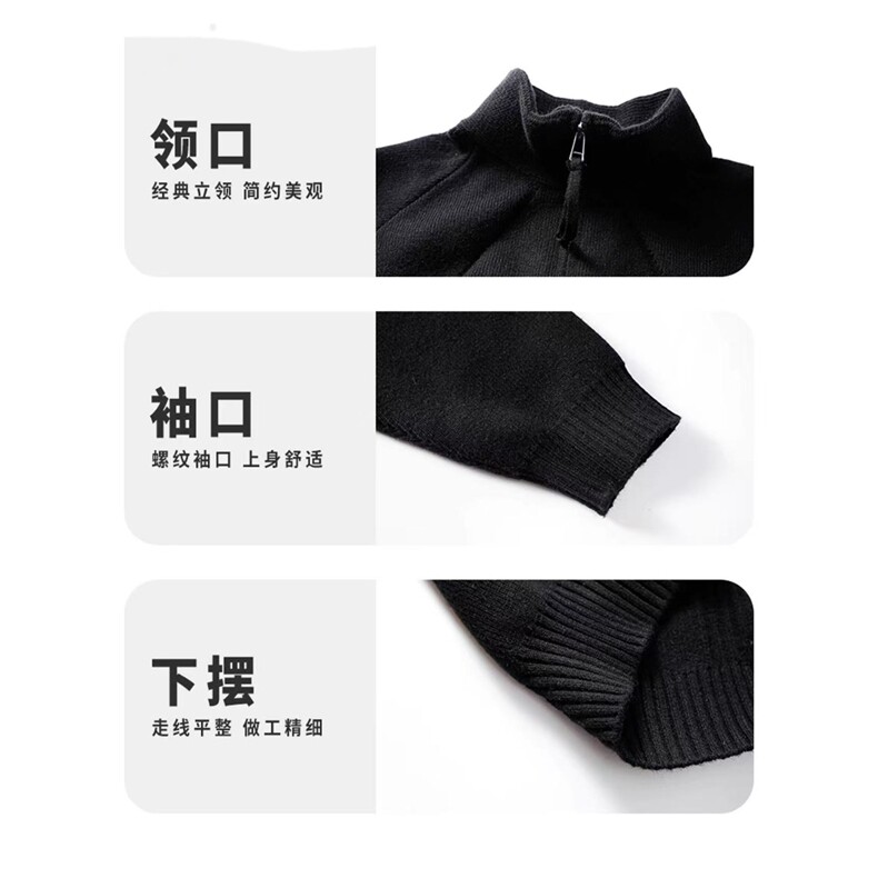 1506-1/GM1120/P60开衫毛衣秋冬轻熟风百搭简约拉链休闲外套1,男装针织衫/毛衣,星座1506A