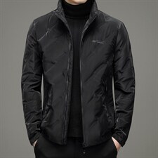 2021中年灰鸭绒羽绒服冬季休闲中年爸爸装外套上衣YYYR2016-P230图片