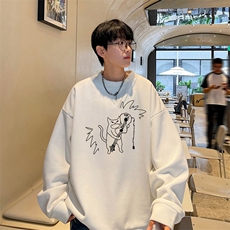 华夫格！华夫格上衣男圆领华夫格卫衣男大码长袖t恤男HY234-特P23，男装T恤，电商B367