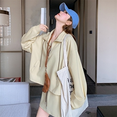 黄色超好看时尚卫衣套装裙女春季2025新款设计感休闲半身裙两件套，女装套装/套裙，2C201