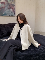 2025年秋季时尚百搭通勤简约休闲短款，女装短外套，悦洋羊绒