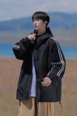 秋季新款二开宽松夹克男撞色三防冲锋衣外套DSA157B-JK7832-特P75，男装夹克，电商A157B