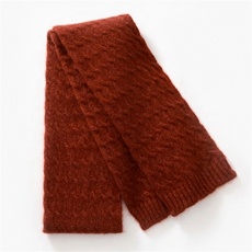 2025年秋季新款丝羊绒针织麻花纹围巾时尚休闲通勤百搭，围巾，多娇羊绒