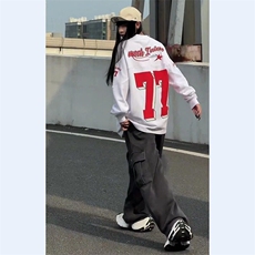 W8081-P48网络图美式街头冰球服复古橄榄球潮长袖卫衣，男装卫衣，星座1608-2