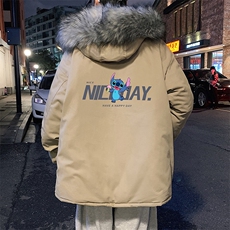 MM48173-P130冬季大毛领棉衣男士大码加厚棉袄男棉服，男装棉衣，电商A040
