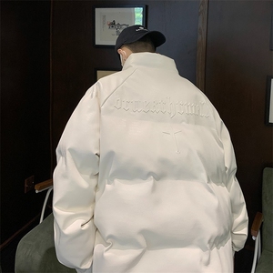 1506-1/M33481/P79冬季加厚高级感面包服痞帅美式高街棉衣外套图片