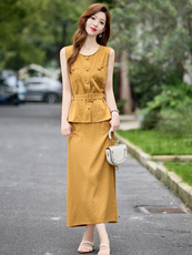 现货！夏装夏季2025套装女洋气时尚气质优雅两件套，女装套装/套裙，涵墨