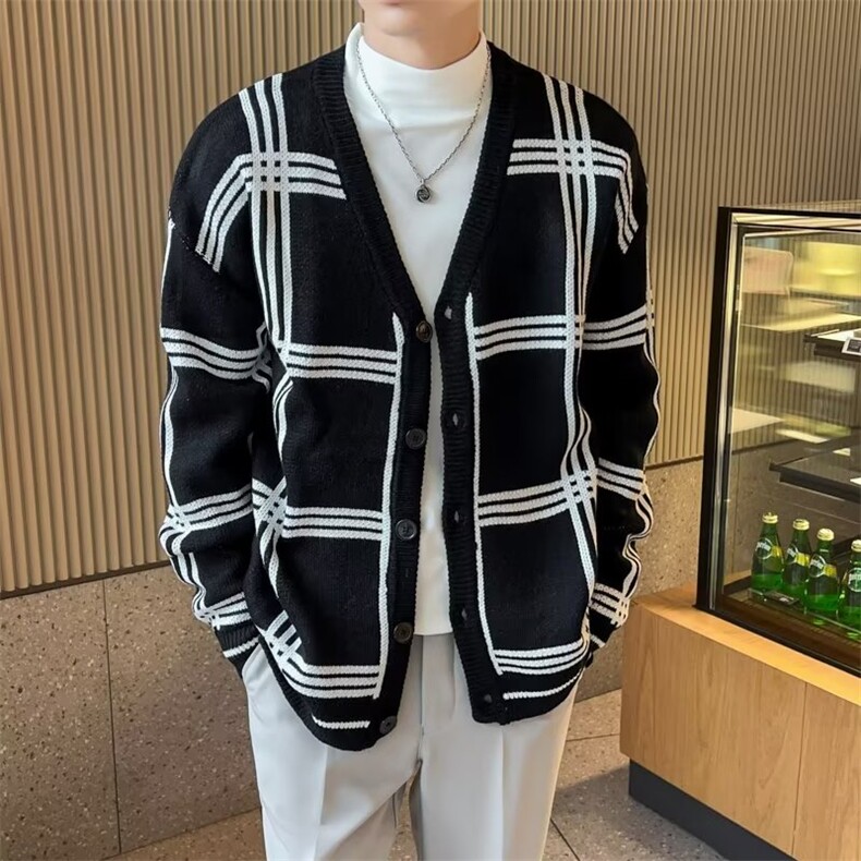 2023毛衣开衫流行百搭简约男士保暖针织衫外套MY080P50,男装针织衫/毛衣,星座410-2
