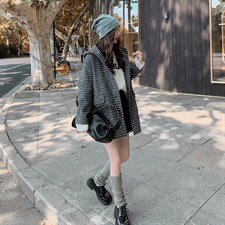 【现货】连帽毛呢大衣2271-P135-K238，女装毛呢外套，浙宝189