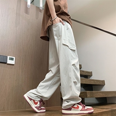 2025春夏款港风宽松设计感休闲百搭休闲裤直筒裤K24109-P40，男装休闲裤，星座717