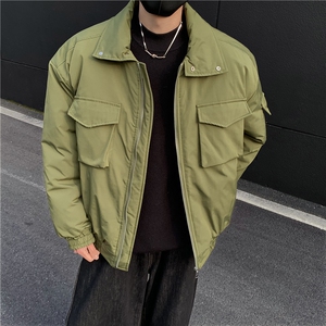 冬季轻骑兵棉服挺阔高级感宽松加厚痞帅短款棉衣潮牌棉袄外套p98图片