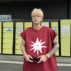 麂皮绒背心坎肩男T恤美式港风潮JB439-特P19控38，男装背心/马甲，电商B370