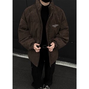 档口图  高级感皮棉服宽松立领棉袄棉衣M520-P100图片