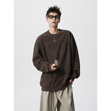 TWY26特38控68polo圆领情侣卫衣宽松外套男100聚酯，女装短外套，电商B370