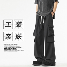 美式高街抗皱冲锋裤舒适垂感机能工装裤宽松K1230特批-3568，男装工装外套，星座718-1