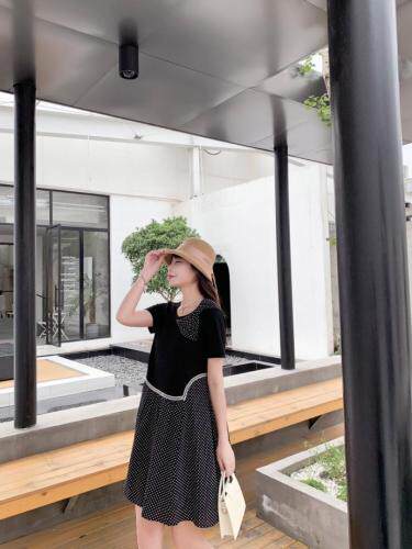 韩版波点连衣裙，女装连衣裙，天使公主