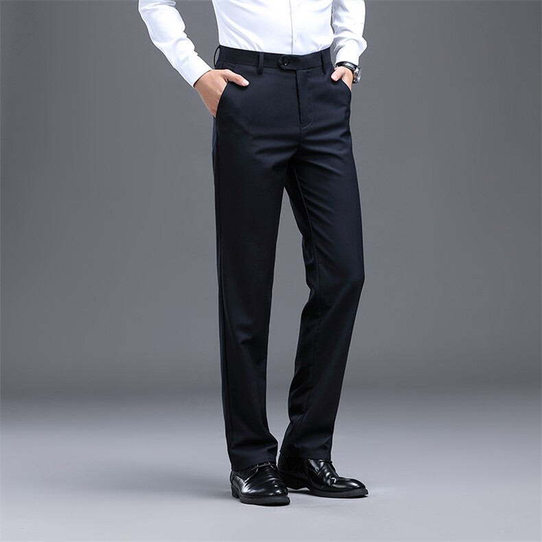CD8907钱塘2020-2秋季中老年男士西裤宽松薄款直筒休闲长裤P72,男装休闲裤,钱塘207-2