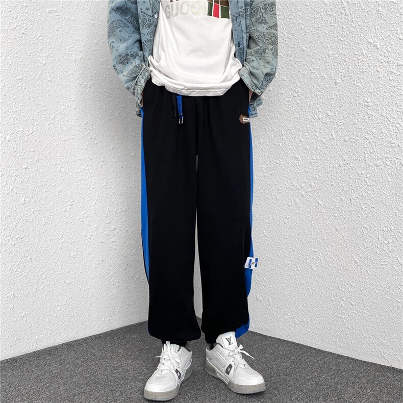 电商DSA028-CK22503100聚酯P45春季新款百搭小标休闲长裤男，男装休闲裤，电商A028