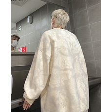 W6139P45控68脏脏扎染60棉圆领宽松设计卫衣，男装卫衣，电商B205